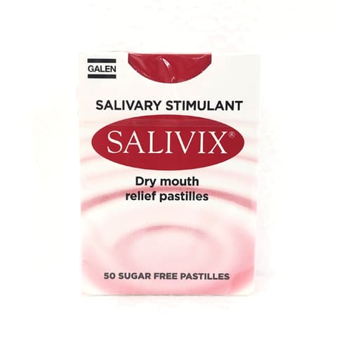 Salivix Salivary Stimulant Dry Mouth Relief Pastilles 50 Sugar Free Pastilles