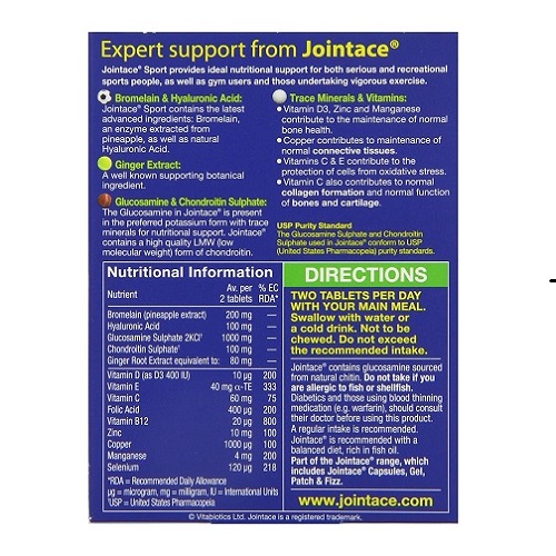 Vitabiotics Jointace Sport 30 Caps Beautyceuticals Llc