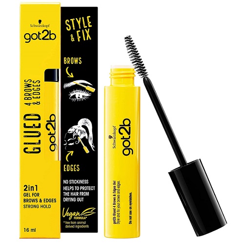 Zie insecten Planeet vragen Schwarzkopf got2b Glued for Brows & Edges 2 in 1 Wand Gel, For Laying Edges  and Styling Brows, 72hr Hold, No White Residue or Stickness, Vegan,  Silicone Free, Alcohol Free, 16 ml - BeautyCeuticals LLC