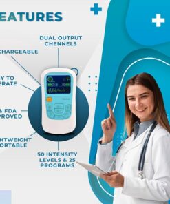 Alternative view of Beautyceuticals TENS 1.0 Device : Dual-Channel, 25 Programs, 50 Intensity Levels — Clinic-Grade Pain Relief at Home