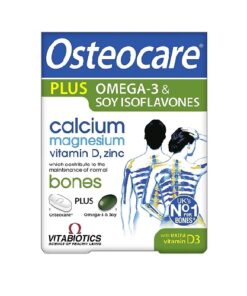 (Pack of 2) Vitabiotics Osteocare Plus Omega-3 and Soy Isoflavones - 84 Tablets/Capsules